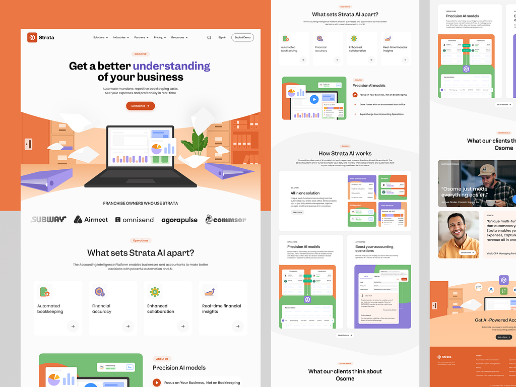 Strata AI Accounting Landing Page Marketing