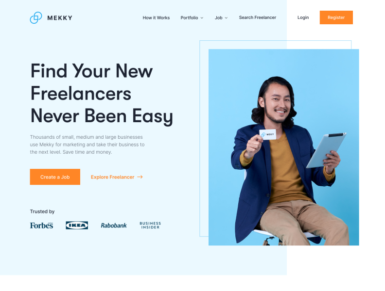 MEKKY's Landing Page Home Design