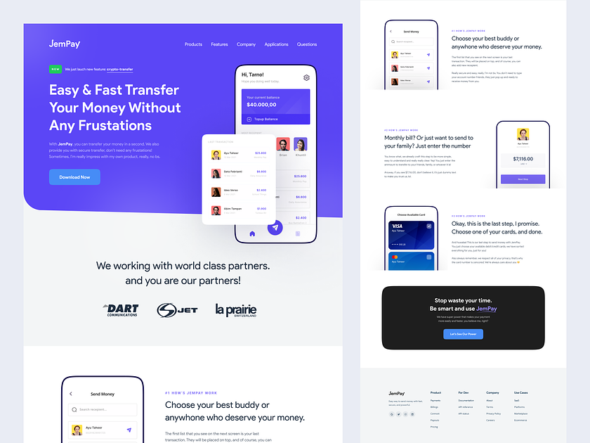 JemPay - Web Homepage Landing