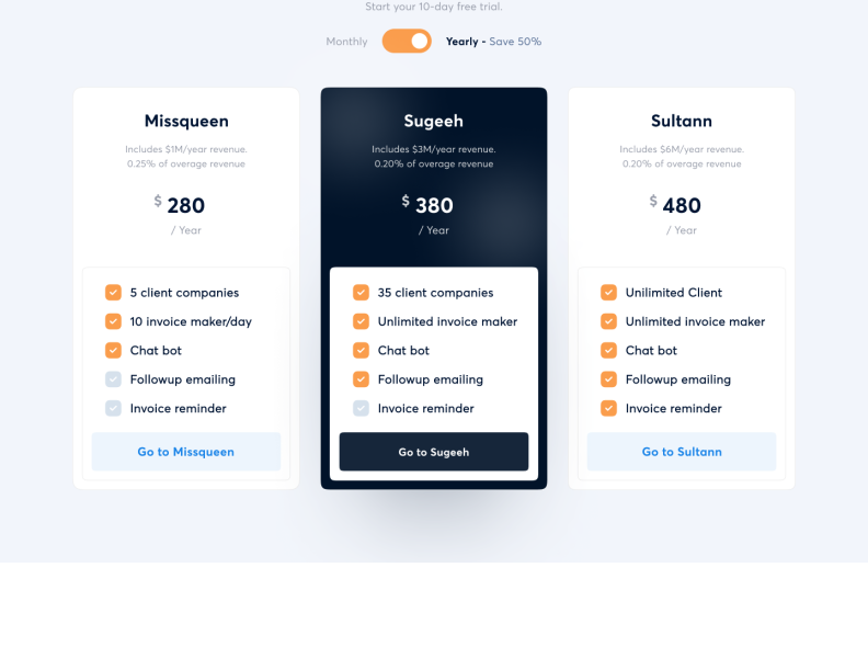 Bayaro - Invoice Management Landing Page
