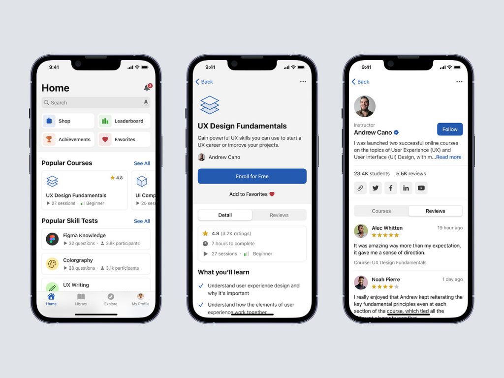 Blajar - UX/UI Online Learning Mobile App